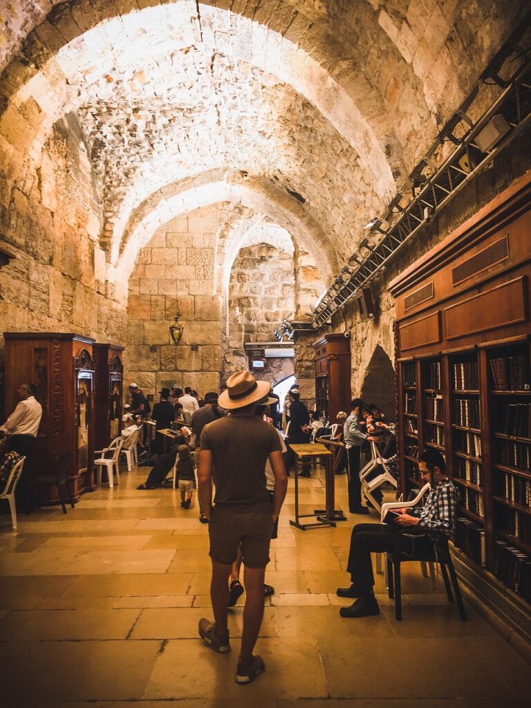 jerusalem, man walking, religion
